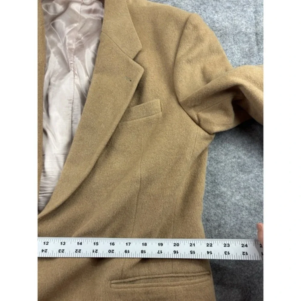 Christian Aujard Mens 46 R Tan Wool Camel Hair Blend Sport Coat Blazer‎ VTG